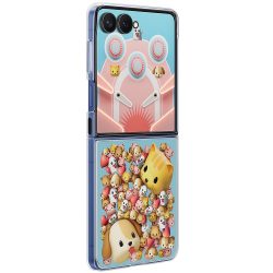   Samsung Galaxy Z Flip7 SM-F766B, Műanyag hátlap védőtok, cserélhető hátlap, Flip Suit, átlátszó, gyári