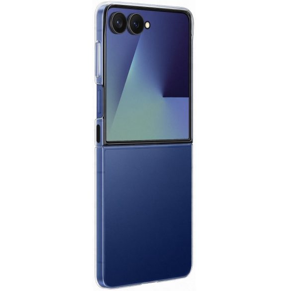 Samsung Galaxy Z Flip7 SM-F766B, Műanyag hátlap védőtok, Clear Case, átlátszó, gyári