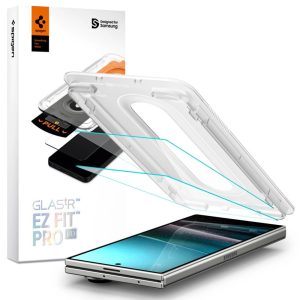 Samsung Galaxy Z Fold7 SM-F966B, Kijelzővédő fólia, ütésálló fólia (az íves részre NEM hajlik rá!), Tempered Glass (edzett üveg), Spigen Ez Fit Pro HD, Clear, 2 db / csomag