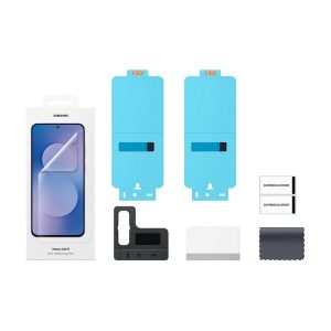 Samsung Galaxy S25 FE SM-S731, Kijelzővédő fólia (az íves részre nem hajlik rá!), Clear Prémium, gyári, 2 db / csomag