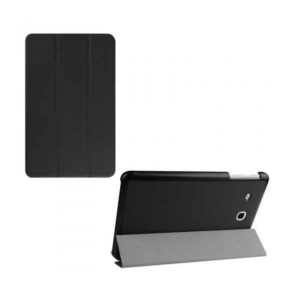 Samsung Galaxy Tab E 9.6 SM-T560 / T561, mappa tok, Trifold, fekete