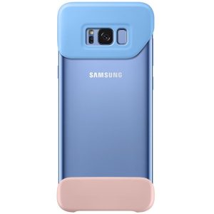 Samsung Galaxy S8 SM-G950, Műanyag hátlap védőtok, 2 részes, kék/barack, gyári
