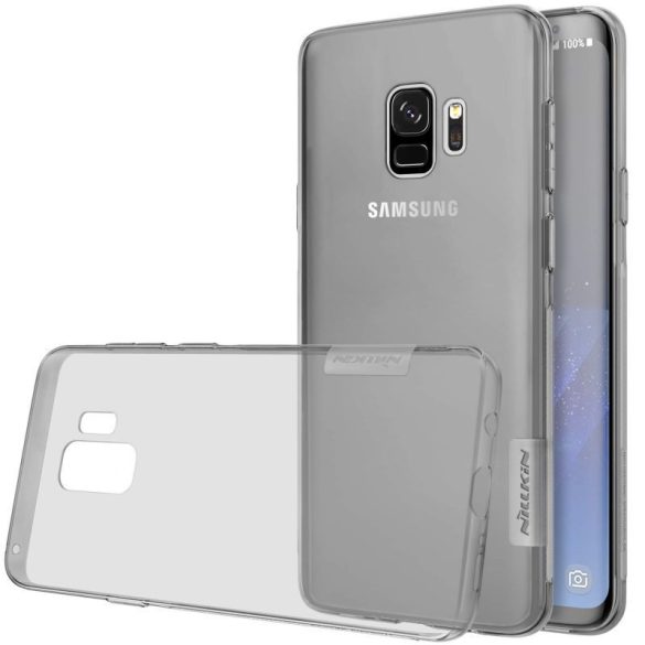 Samsung Galaxy S9 SM-G960, TPU szilikon tok, Nillkin Nature, ultravékony, szürke