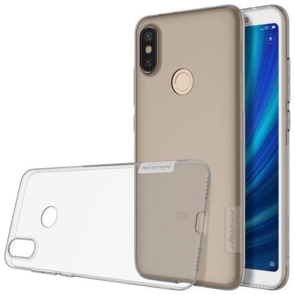 Xiaomi Mi A2 / 6X, TPU szilikon tok, Nillkin Nature, ultravékony, szürke