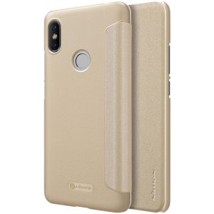 Xiaomi Redmi S2, Oldalra nyíló tok, Nillkin Sparkle, arany