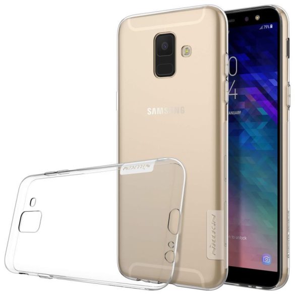 Samsung Galaxy A6 (2018) SM-A600F, TPU szilikon tok, Nillkin Nature, ultravékony, átlátszó