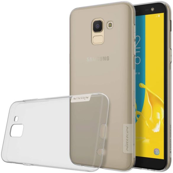 Samsung Galaxy J6 (2018) SM-J600F, TPU szilikon tok, Nillkin Nature, ultravékony, szürke