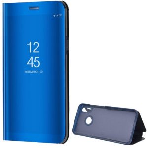 Huawei P20 Lite, Oldalra nyíló tok, hívás mutatóval, Smart View Cover, kék (utángyártott)