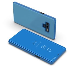 Samsung Galaxy Note 9 SM-N960, Oldalra nyíló tok, hívás mutatóval, Smart View Cover, kék (utángyártott)