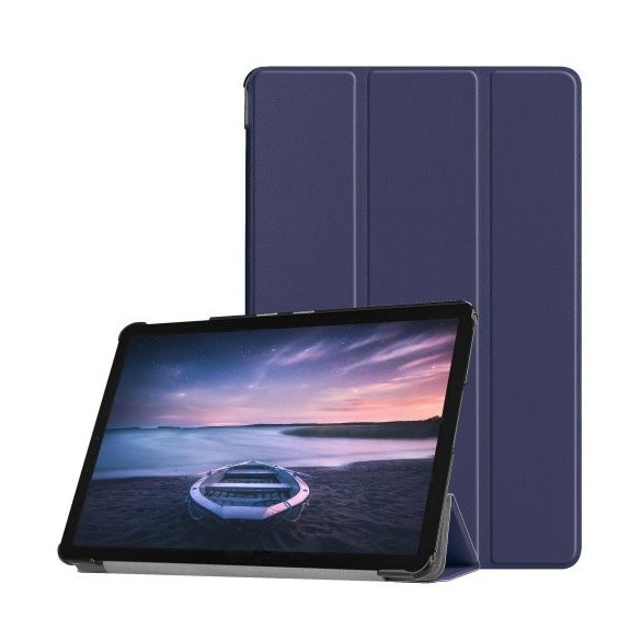 Samsung Galaxy Tab S4 10.5 SM-T830 / T835, mappa tok, Trifold, sötétkék