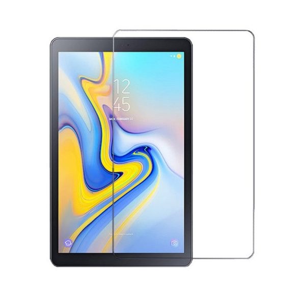 Samsung Galaxy Tab A 10.5 (2018) SM-T590 / T595, Kijelzővédő fólia, ütésálló fólia, Tempered Glass (edzett üveg), Clear