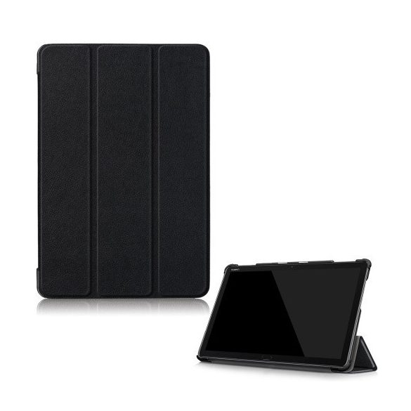 Huawei Mediapad M5 Lite 10.1, mappa tok, Trifold, fekete