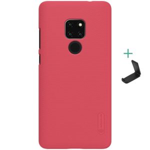 Huawei Mate 20, Műanyag hátlap védőtok, stand, Nillkin Super Frosted, piros