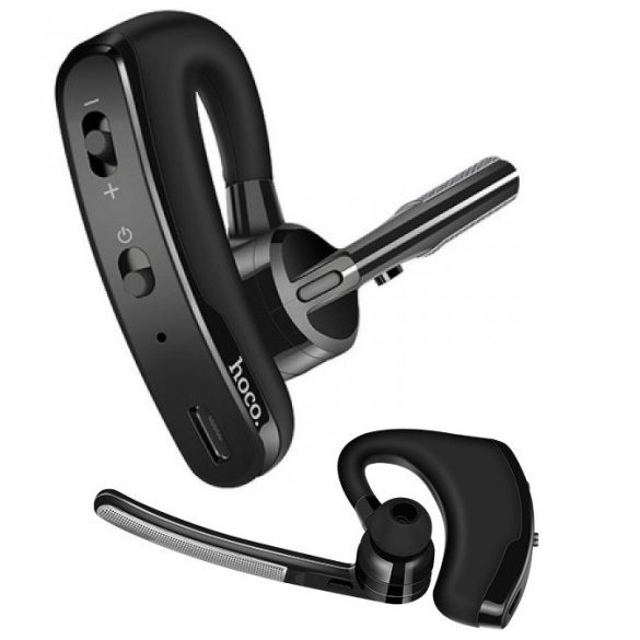 Bluetooth fülhallgató, v4.1, MultiPoint, hangerő szabályzó, Hoco E15 Rede, fekete