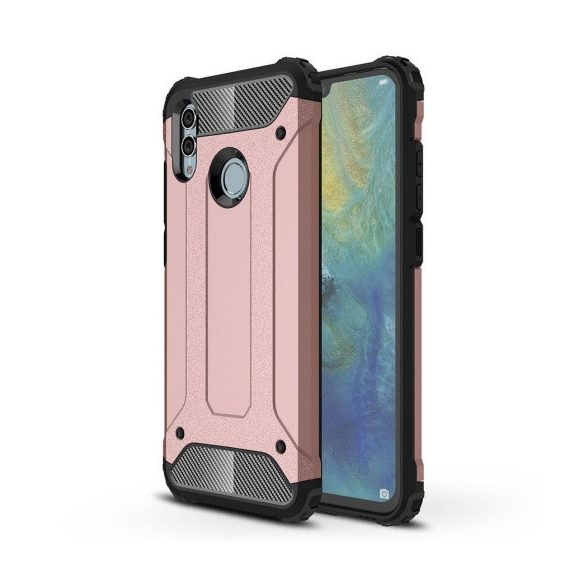 Huawei P Smart (2019) / Honor 10 Lite, Műanyag hátlap védőtok, Defender, fémhatású, vörösarany