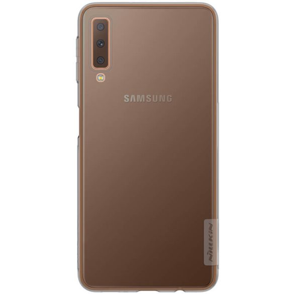 Samsung Galaxy A7 (2018) SM-A750F, TPU szilikon tok, Nillkin Nature, ultravékony, szürke
