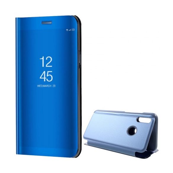 Huawei P Smart (2019) / Honor 10 Lite, Oldalra nyíló tok, hívás mutatóval, Smart View Cover, kék (utángyártott)