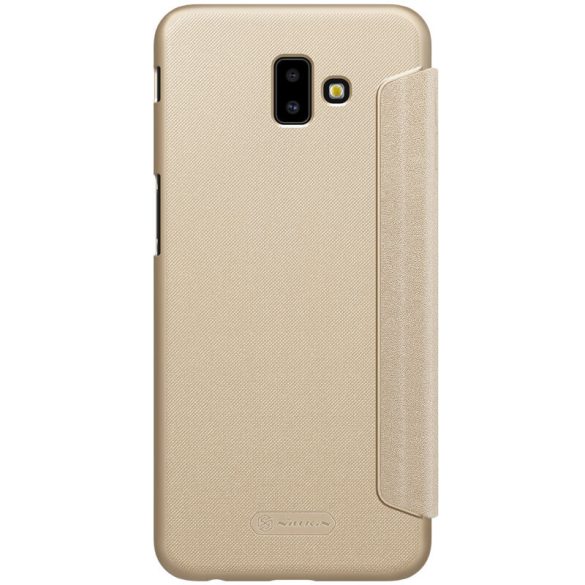 Samsung Galaxy J6 Plus (2018) SM-J610F, Oldalra nyíló tok, Nillkin Sparkle, arany
