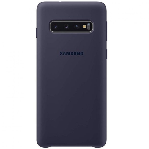 Samsung Galaxy S10 SM-G973, TPU szilikon tok, sötétkék, gyári