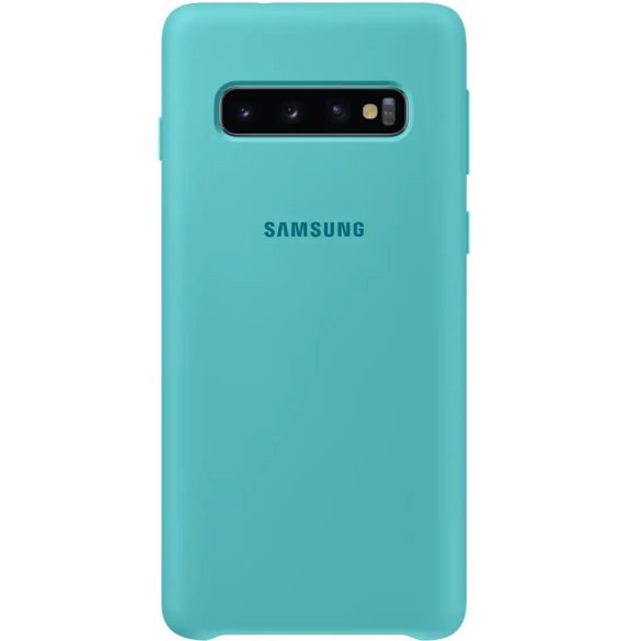 Samsung Galaxy S10 SM-G973, TPU szilikon tok, zöld, gyári
