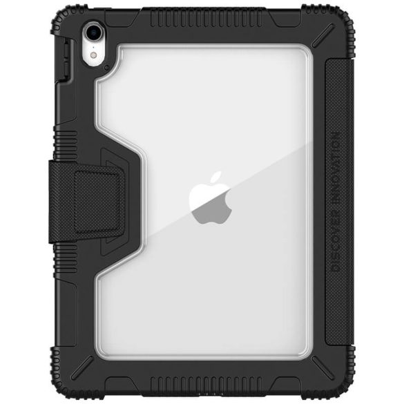 Apple iPad Pro 11 (2018), mappa tok, közepesen ütésálló, Apple Pencil tartóval, Smart Case, Nillkin, fekete