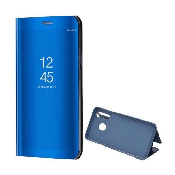 Samsung Galaxy A50 / A50s / A30s, Oldalra nyíló tok, hívás mutatóval, Smart View Cover, kék (utángyártott)