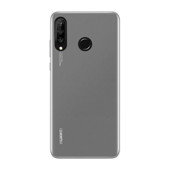 Huawei P30 Lite, TPU szilikon tok, ultravékony, átlátszó