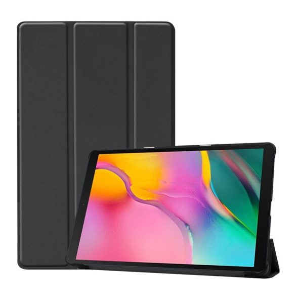 Samsung Galaxy Tab A 10.1 (2019) SM-T510 / T515, mappa tok, Trifold, fekete