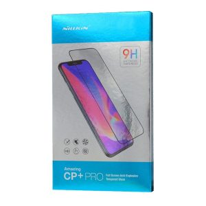 Samsung Galaxy A70 / A70s SM-A705F / A707F, Kijelzővédő fólia, ütésálló fólia (az íves részre is!), Tempered Glass (edzett üveg), Full Glue, Nillkin, CP+ PRO, fekete