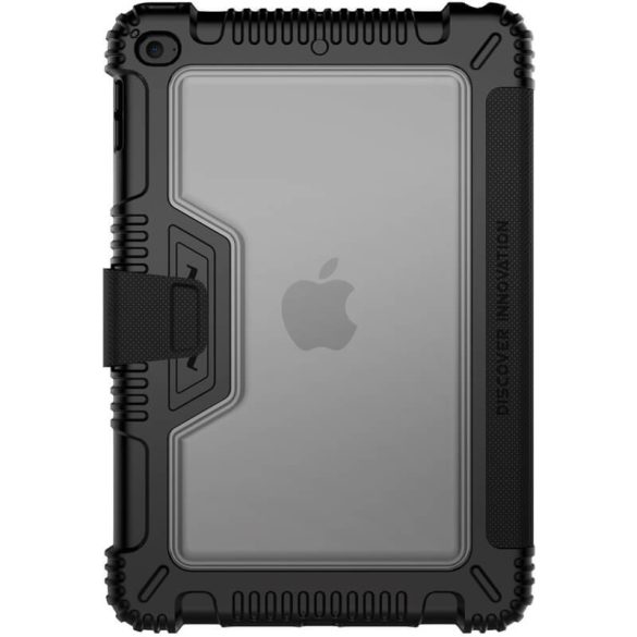 Apple iPad Mini 4 / iPad Mini (2019), mappa tok, közepesen ütésálló, Smart Case, Nillkin, fekete