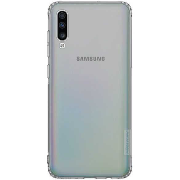 Samsung Galaxy A70 / A70s SM-A705F / A707F, TPU szilikon tok, Nillkin Nature, ultravékony, szürke