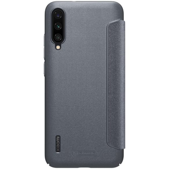 Xiaomi Mi A3 / Mi CC9e, Oldalra nyíló tok, Nillkin Sparkle, sötétszürke