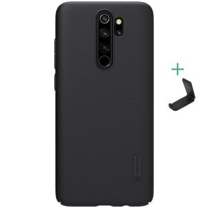 Xiaomi Redmi Note 8 Pro, Műanyag hátlap védőtok, stand, Nillkin Super Frosted, fekete