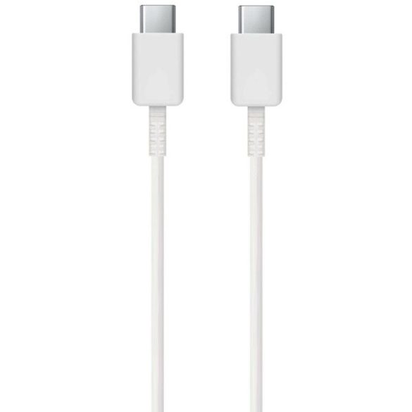 USB Type-C töltő- és adatkábel, USB Type-C, 100 cm, 5000 mA, gyorstöltés, Samsung, fehér, gyári,