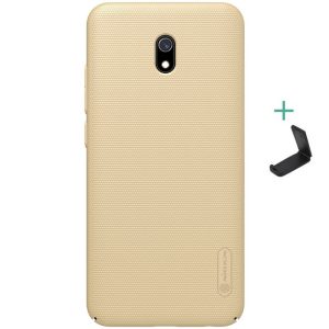 Xiaomi Redmi 8A, Műanyag hátlap védőtok, stand, Nillkin Super Frosted, arany