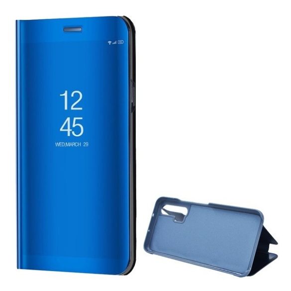 Huawei Honor 20 Pro, Oldalra nyíló tok, hívás mutatóval, Smart View Cover, kék (utángyártott)