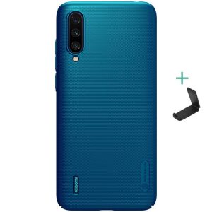 Xiaomi Mi 9 Lite, Műanyag hátlap védőtok, stand, Nillkin Super Frosted, zöldes-kék