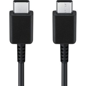 USB Type-C töltő- és adatkábel, USB Type-C, 100 cm, gyorstöltés, PD, Samsung, fekete, gyári,