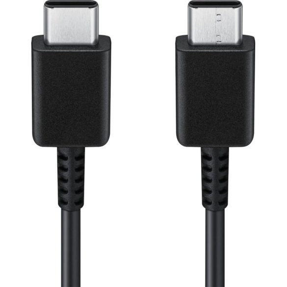 USB Type-C töltő- és adatkábel, USB Type-C, 100 cm, gyorstöltés, PD, Samsung, fekete, gyári, 