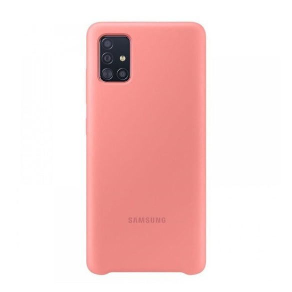 Samsung Galaxy A51 SM-A515F, Szilikon tok, rózsaszín, gyári