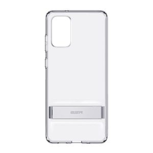 Samsung Galaxy S20 Plus / S20 Plus 5G SM-G985 / G986, Szilikon tok, légpárnás sarok, kitámasztóval, ESR Air Shield Boost, átlátszó