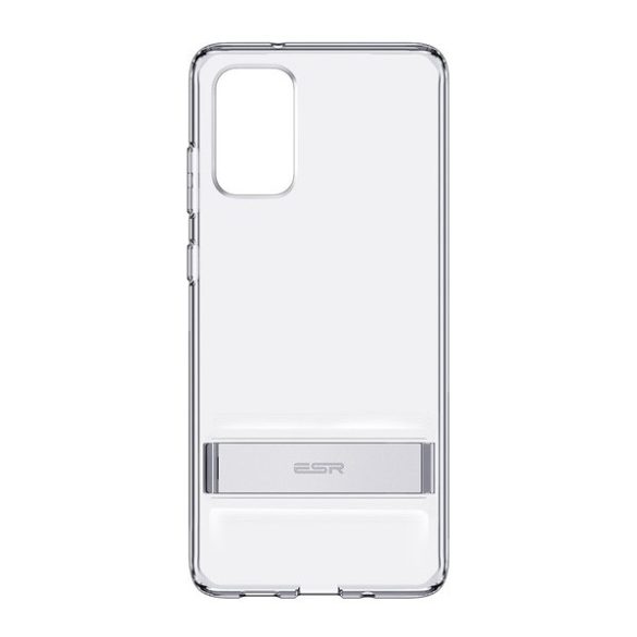 Samsung Galaxy S20 Plus / S20 Plus 5G SM-G985 / G986, Szilikon tok, légpárnás sarok, kitámasztóval, ESR Air Shield Boost, átlátszó