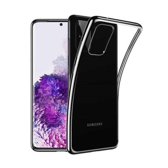 Samsung Galaxy S20 Plus / S20 Plus 5G SM-G985 / G986, Szilikon tok, ESR Essential Crown, átlátszó/fekete