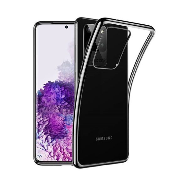 Samsung Galaxy S20 Ultra 5G SM-G988, Szilikon tok, ESR Essential Crown, átlátszó/fekete