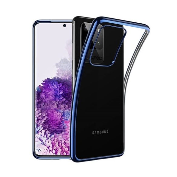 Samsung Galaxy S20 Ultra 5G SM-G988, Szilikon tok, ESR Essential Crown, átlátszó/kék