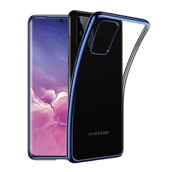 Samsung Galaxy S20 Plus / S20 Plus 5G SM-G985 / G986, Szilikon tok, ESR Essential Crown, átlátszó/kék