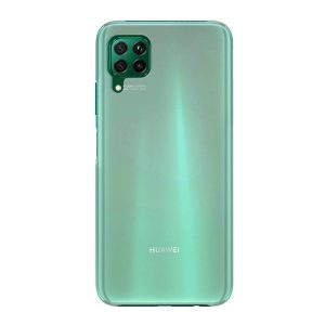 Huawei P40 Lite, Műanyag hátlap védőtok, gumírozott, áttetsző