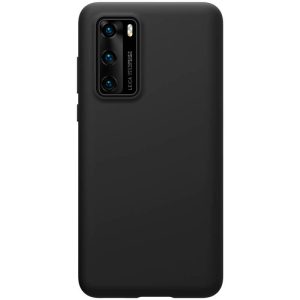 Huawei P40, Szilikon tok, gumírozott, Nillkin Flex Pure, fekete