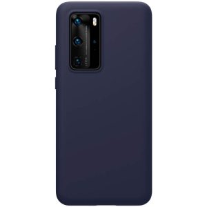 Huawei P40 Pro, Szilikon tok, gumírozott, Nillkin Flex Pure, kék