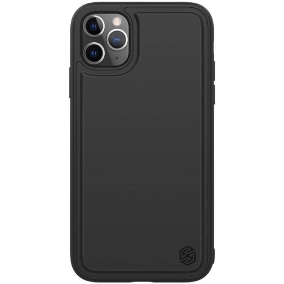 Apple iPhone 11 Pro, Műanyag hátlap védőtok, közepesen ütésálló, Qi Wireless támogatás, mágneses autóstartóval kompatibilis, Nillkin Magic Pro Case, fekete